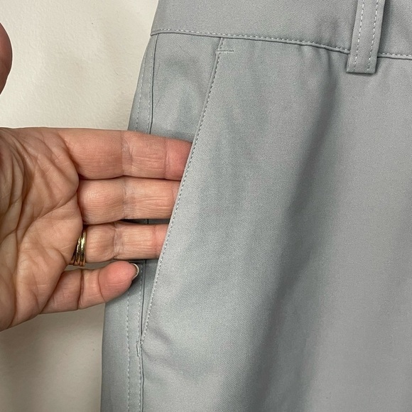 Adidas Light Grey Climalite Bermuda Golf Shorts 2 - Picture 9 of 10